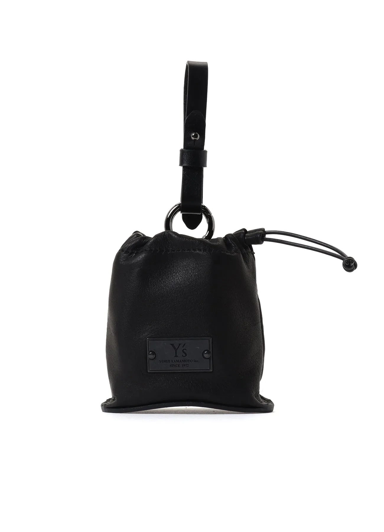 WATER DYED SOFT LEATHER CURVED POUCH CHARM sold by Yohji Yamamoto