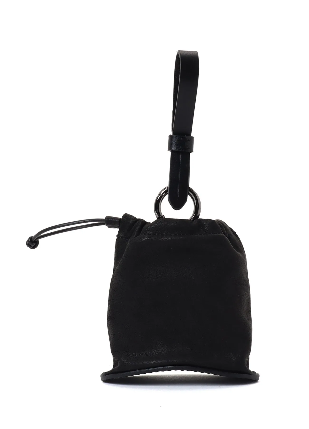 WATER DYED SOFT LEATHER CURVED POUCH CHARM sold by Yohji Yamamoto product image thumbnail 5