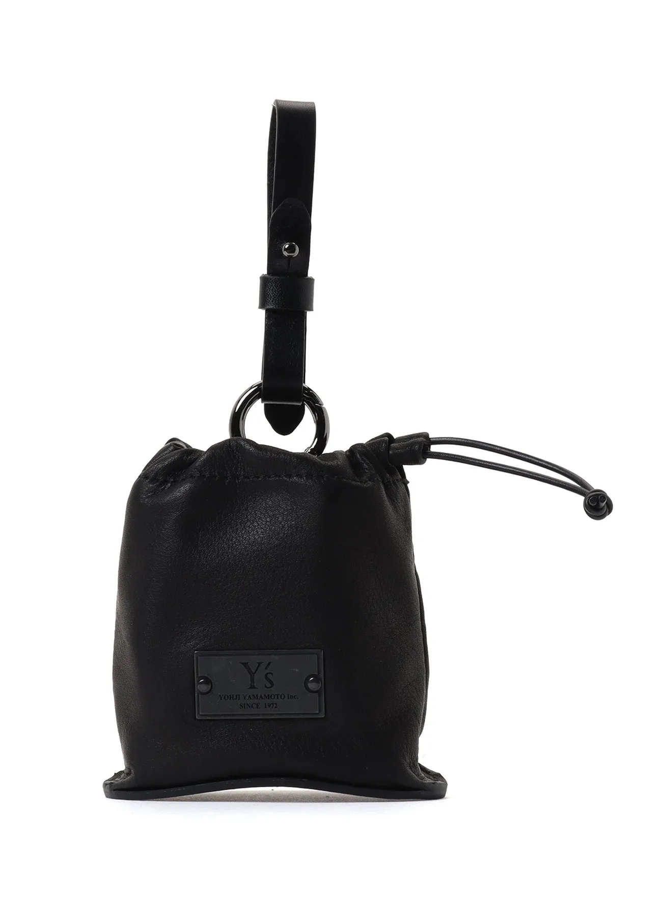 WATER DYED SOFT LEATHER CURVED POUCH CHARM sold by Yohji Yamamoto product image thumbnail 2