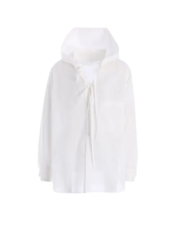 COTTON LAWN HOODED BLOUSE sold by Yohji Yamamoto