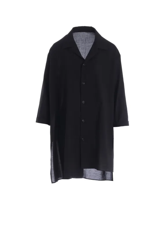 COTTON VOILE VIYELLA 3/4 SLEEVE BLOUSE sold by Yohji Yamamoto