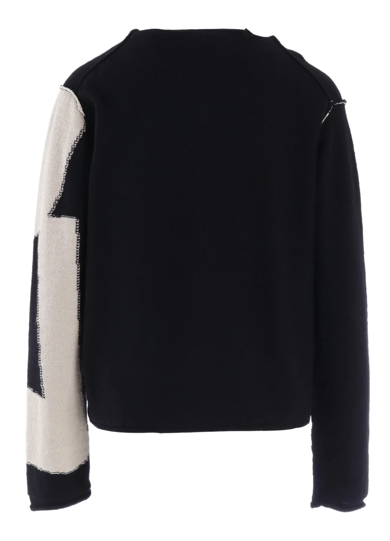 INTERSIA JERSEY ROUND NECK KNIT CARDIGAN sold by Yohji Yamamoto product image thumbnail 3