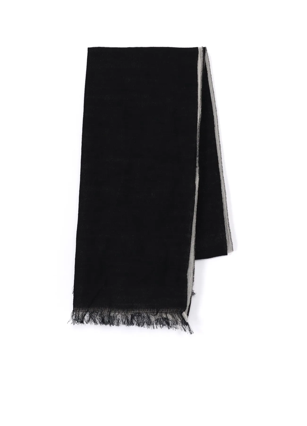 WOOL DOUBLE LAYTER SCARF sold by Yohji Yamamoto product image thumbnail 2