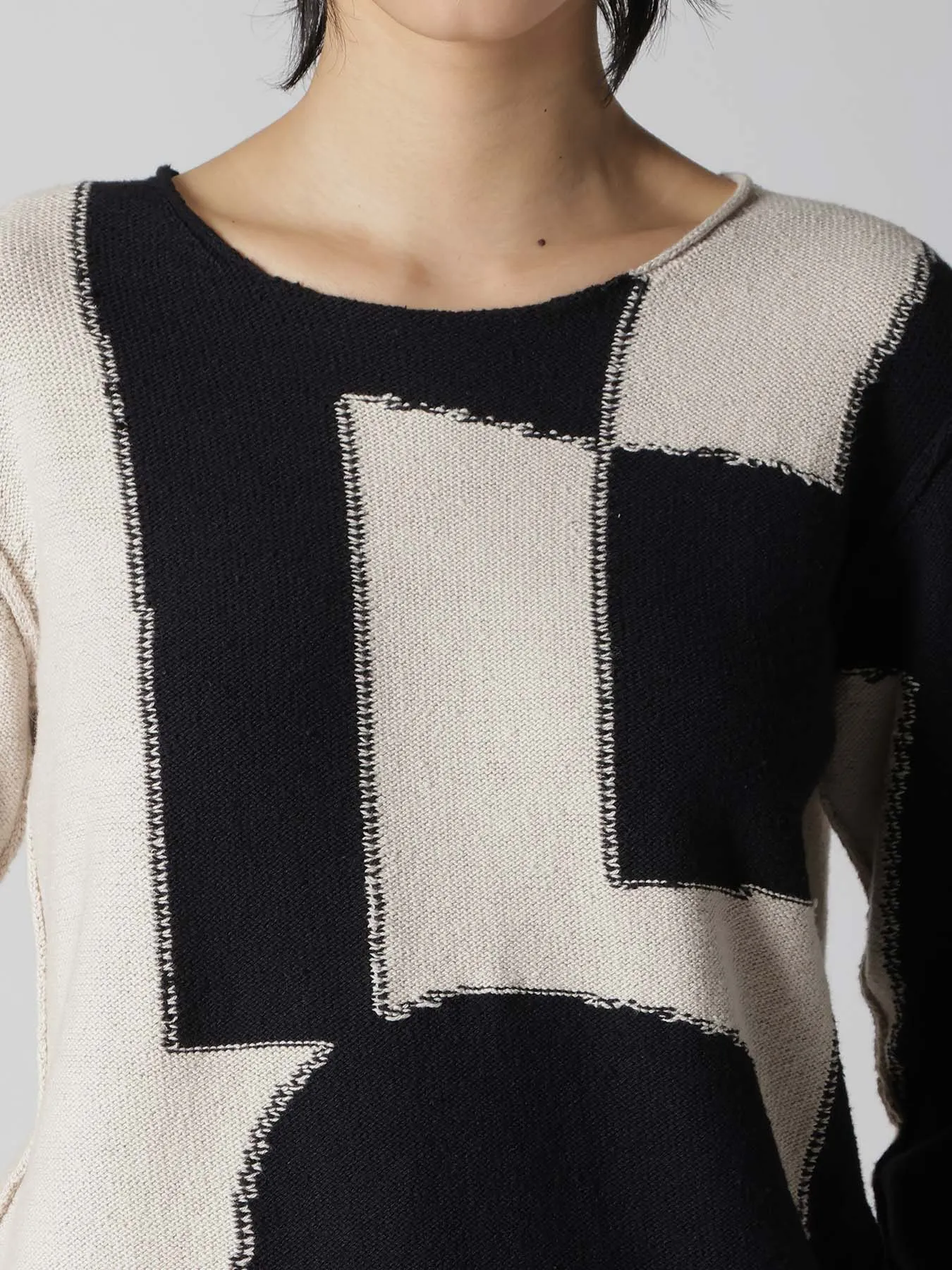 INTERSIA JERSEY ROUND NECK KNIT PULLOVER sold by Yohji Yamamoto product image thumbnail 5