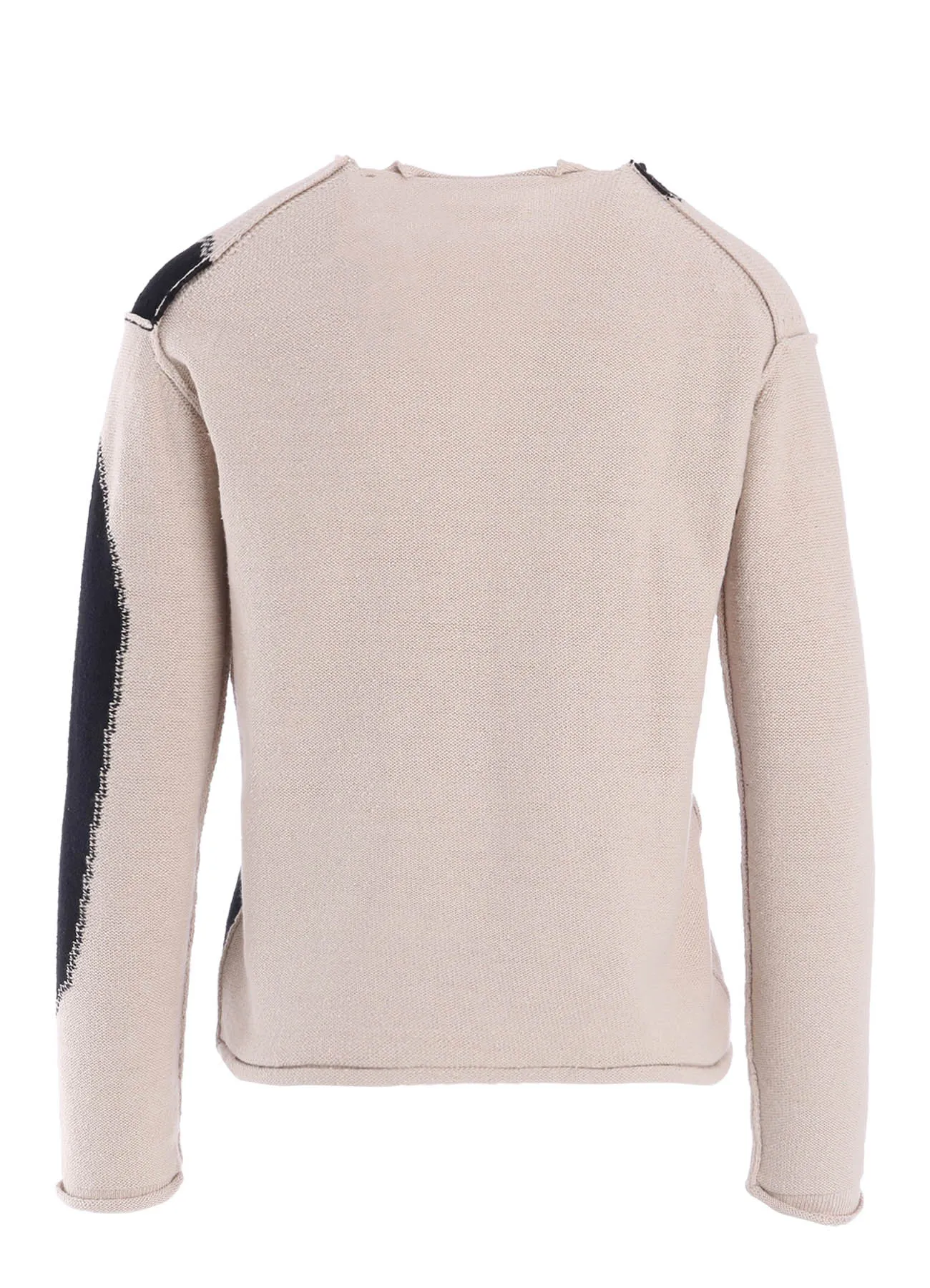INTERSIA JERSEY ROUND NECK KNIT PULLOVER sold by Yohji Yamamoto product image thumbnail 3