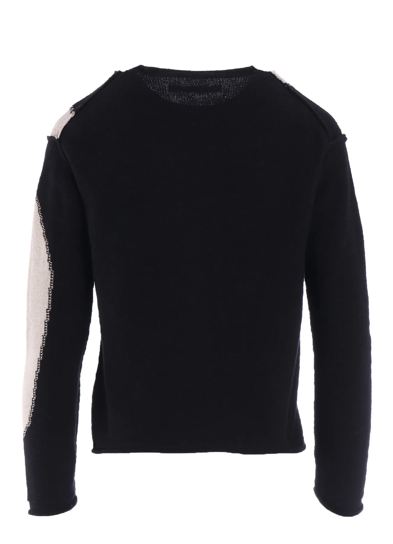INTERSIA JERSEY ROUND NECK KNIT PULLOVER sold by Yohji Yamamoto product image thumbnail 4