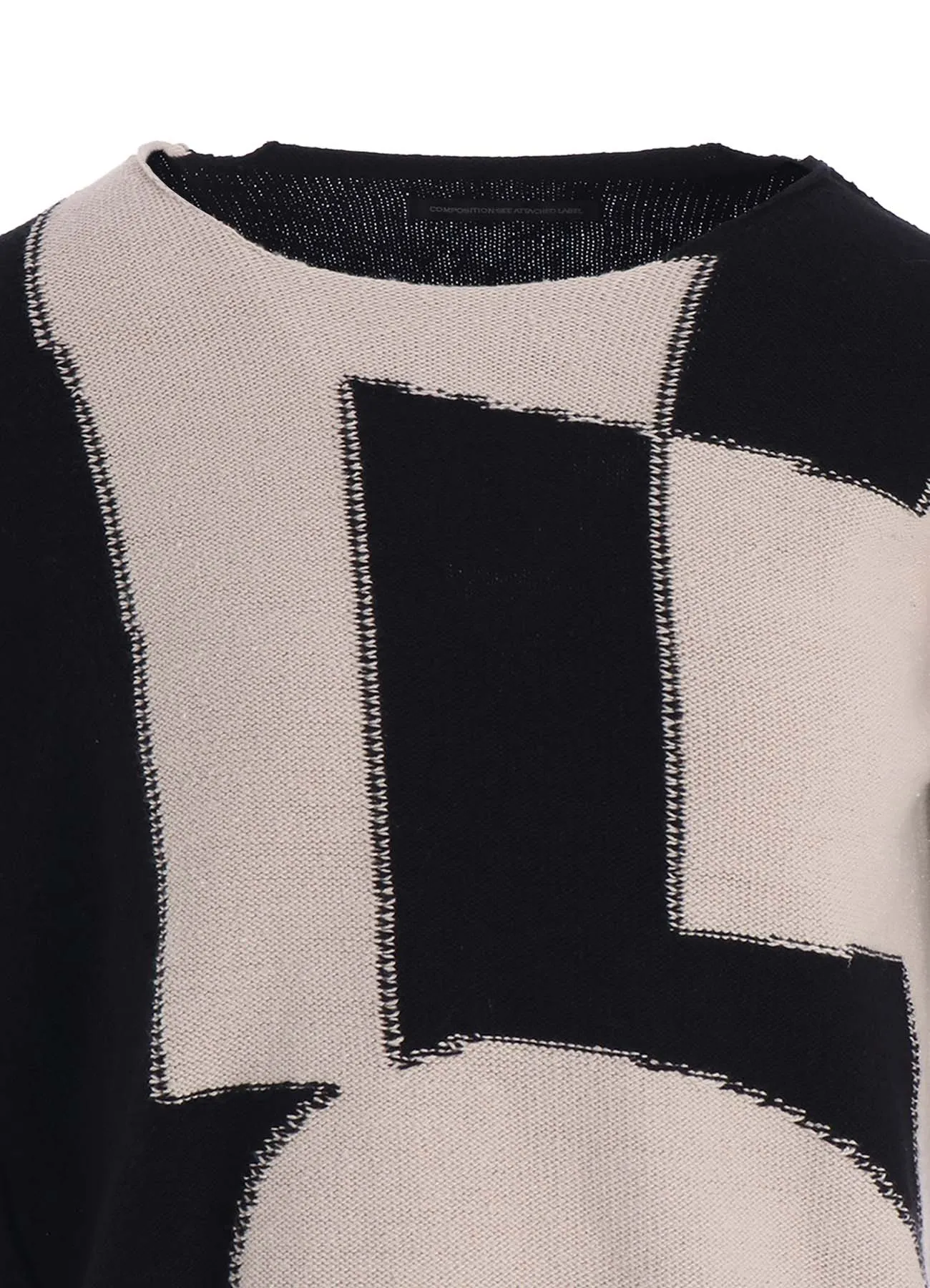 INTERSIA JERSEY ROUND NECK KNIT PULLOVER sold by Yohji Yamamoto product image thumbnail 5