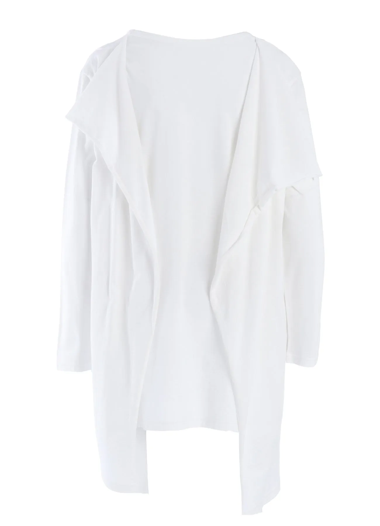 COTTON JERSEY MESSAGE PRINT LONG SLEEVE TEE sold by Yohji Yamamoto product image thumbnail 4