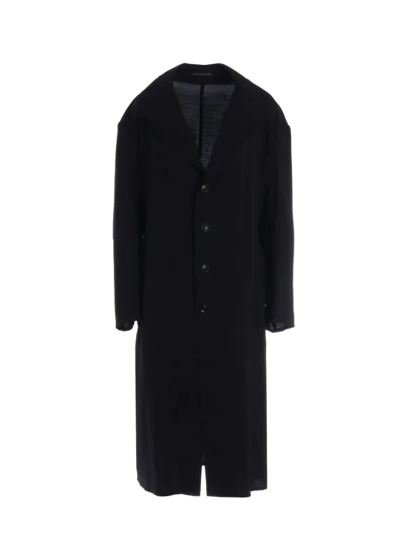 CU/RY HARD TWISTED SERGE OPEN COLLAR TAILORED JACKET sold by Yohji Yamamoto