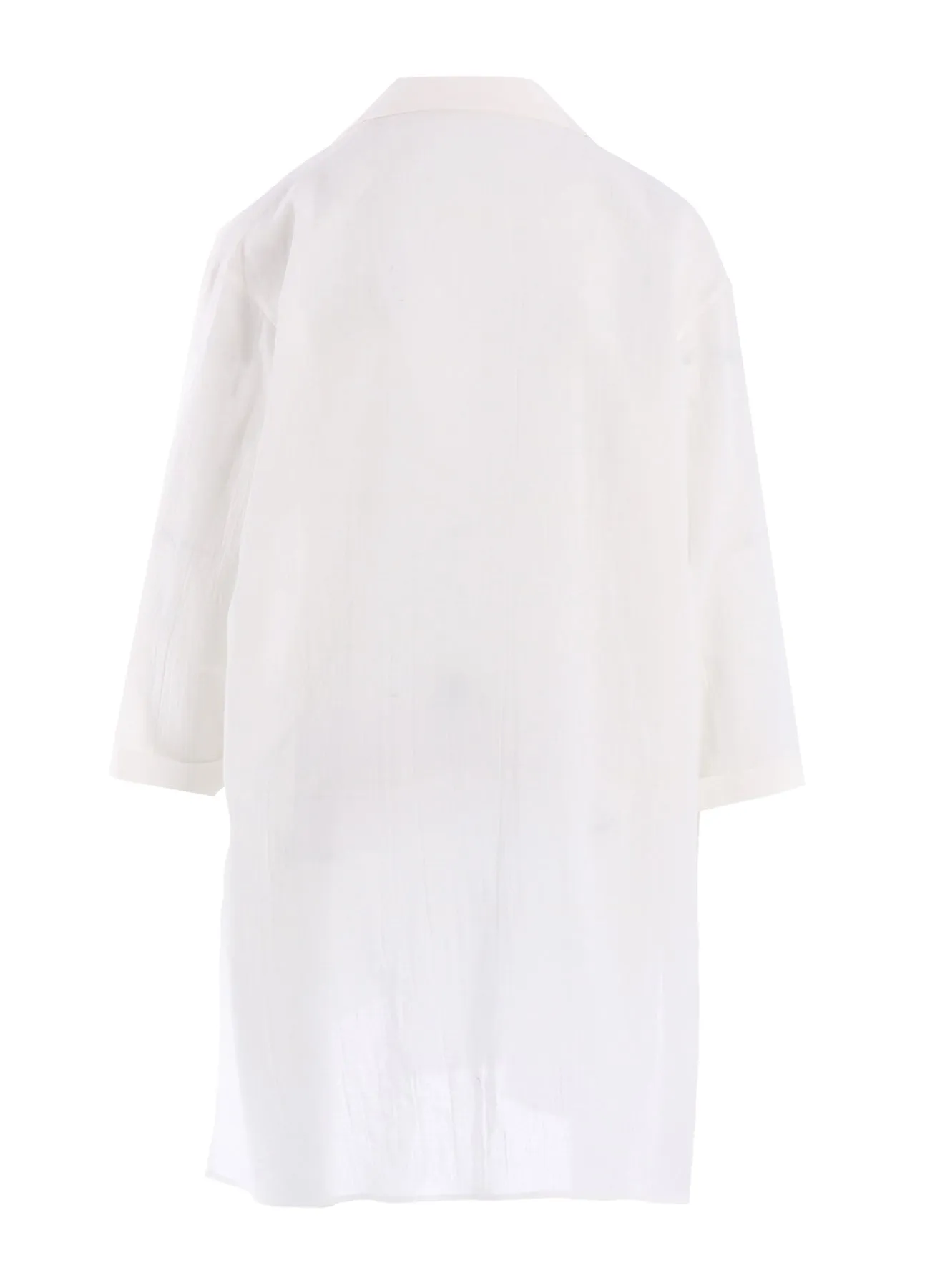COTTON VOILE VIYELLA 3/4 SLEEVE BLOUSE sold by Yohji Yamamoto product image thumbnail 4
