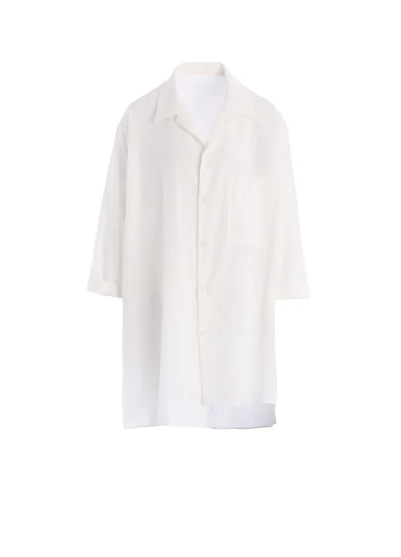 COTTON VOILE VIYELLA 3/4 SLEEVE BLOUSE sold by Yohji Yamamoto