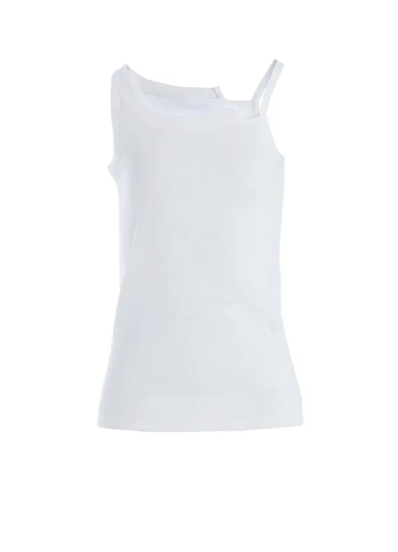 COTTON RIB BACKLESS TANKTOP sold by Yohji Yamamoto