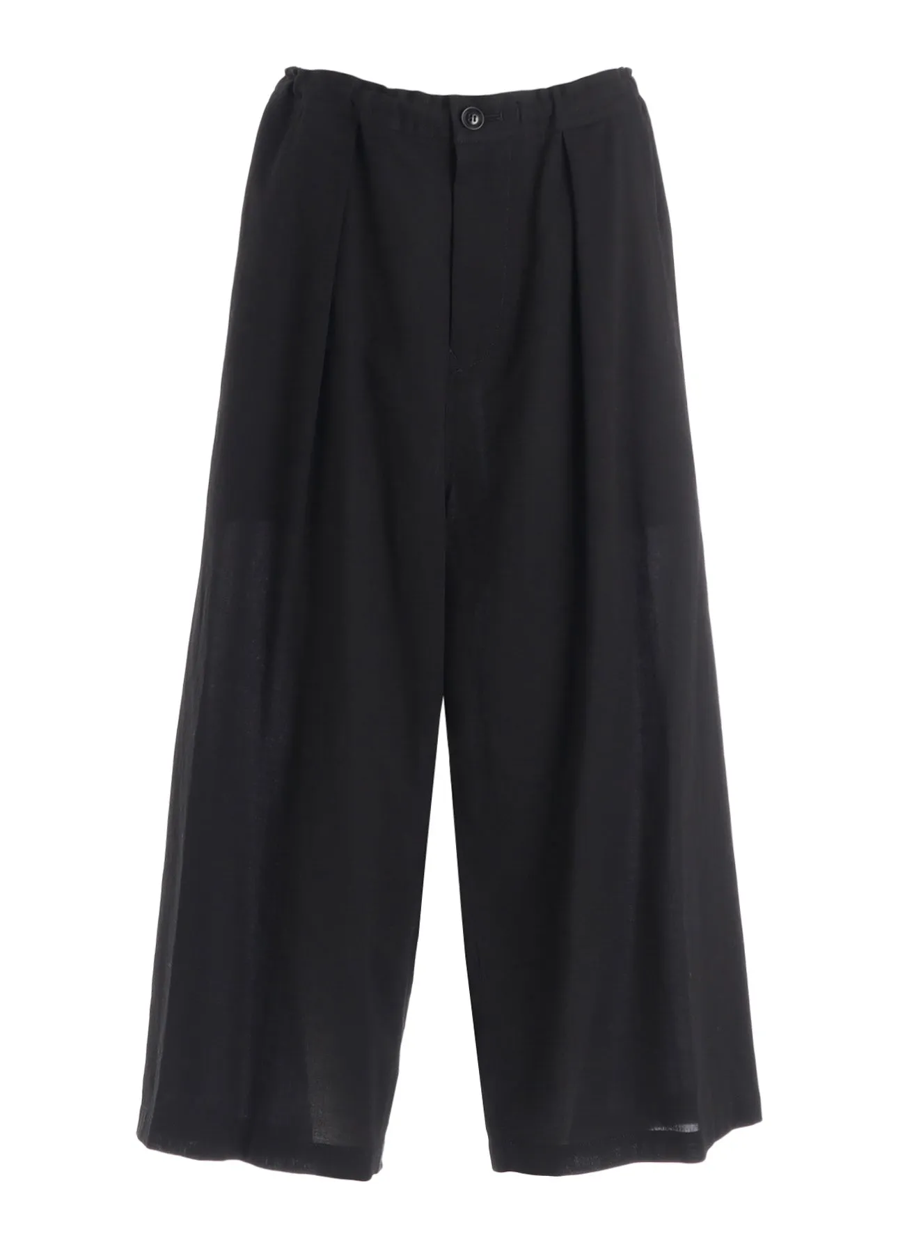 COTTON VOILE VIYELLA FRONT TUCK WIDE PANTS sold by Yohji Yamamoto product image thumbnail 2