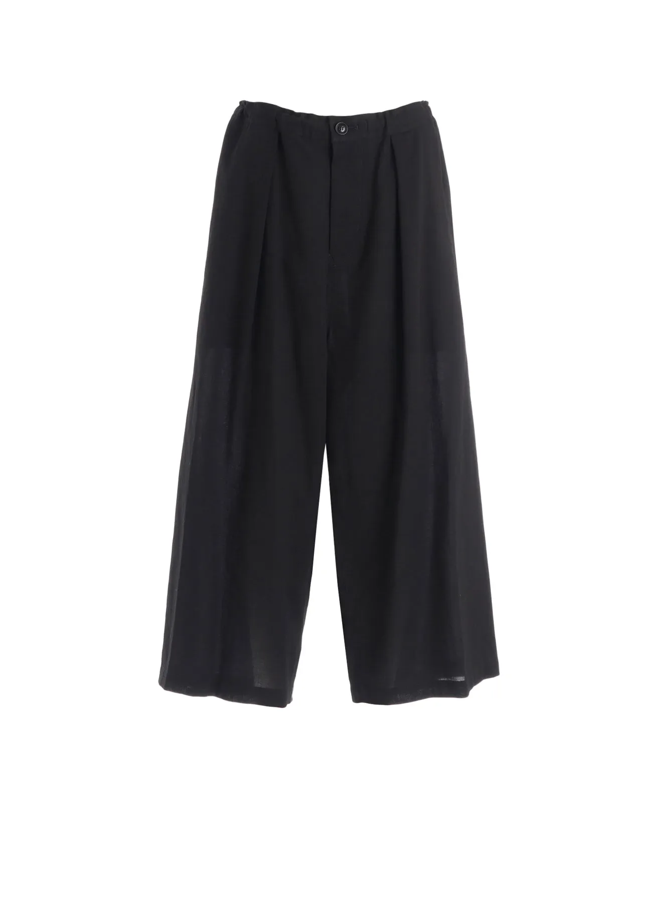 COTTON VOILE VIYELLA FRONT TUCK WIDE PANTS sold by Yohji Yamamoto