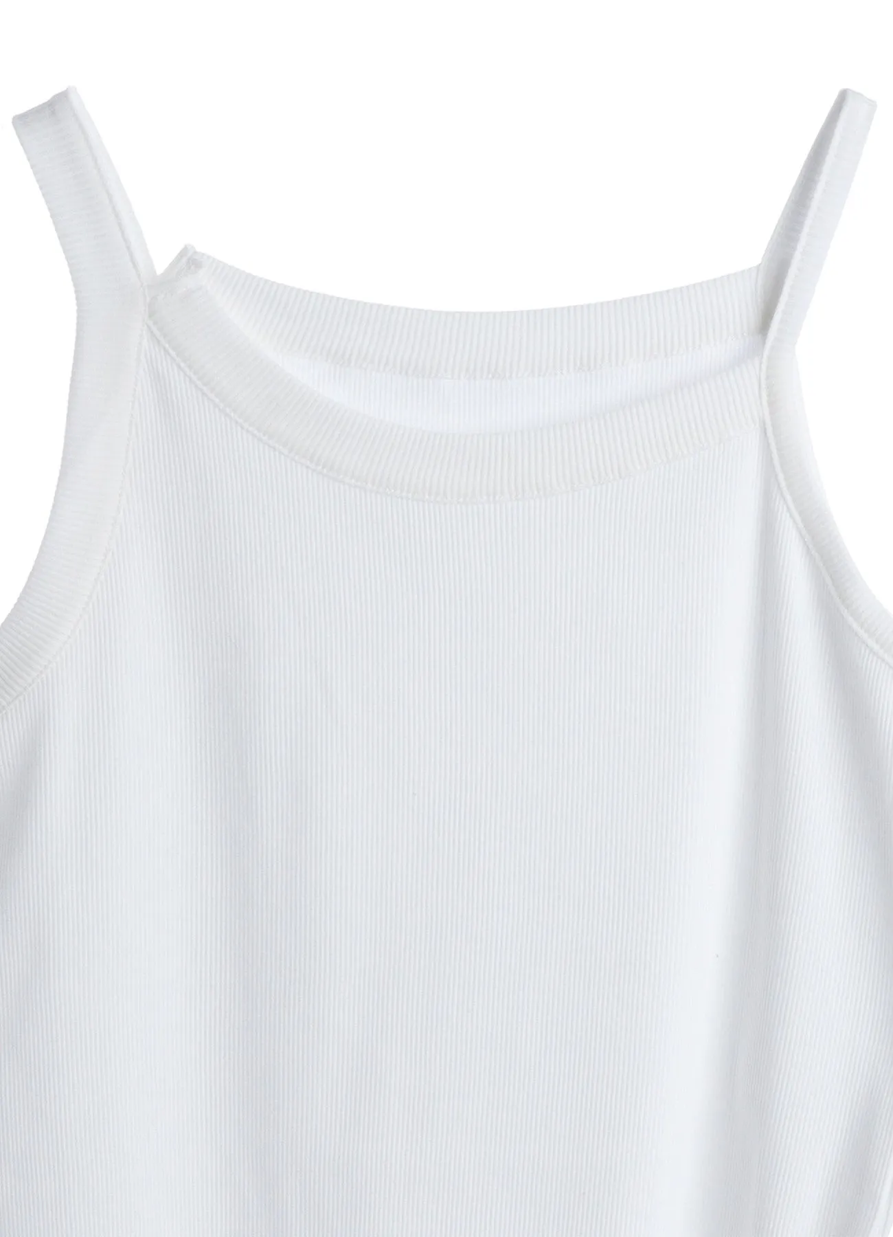 COTTON RIB TANKTOP sold by Yohji Yamamoto product image thumbnail 5
