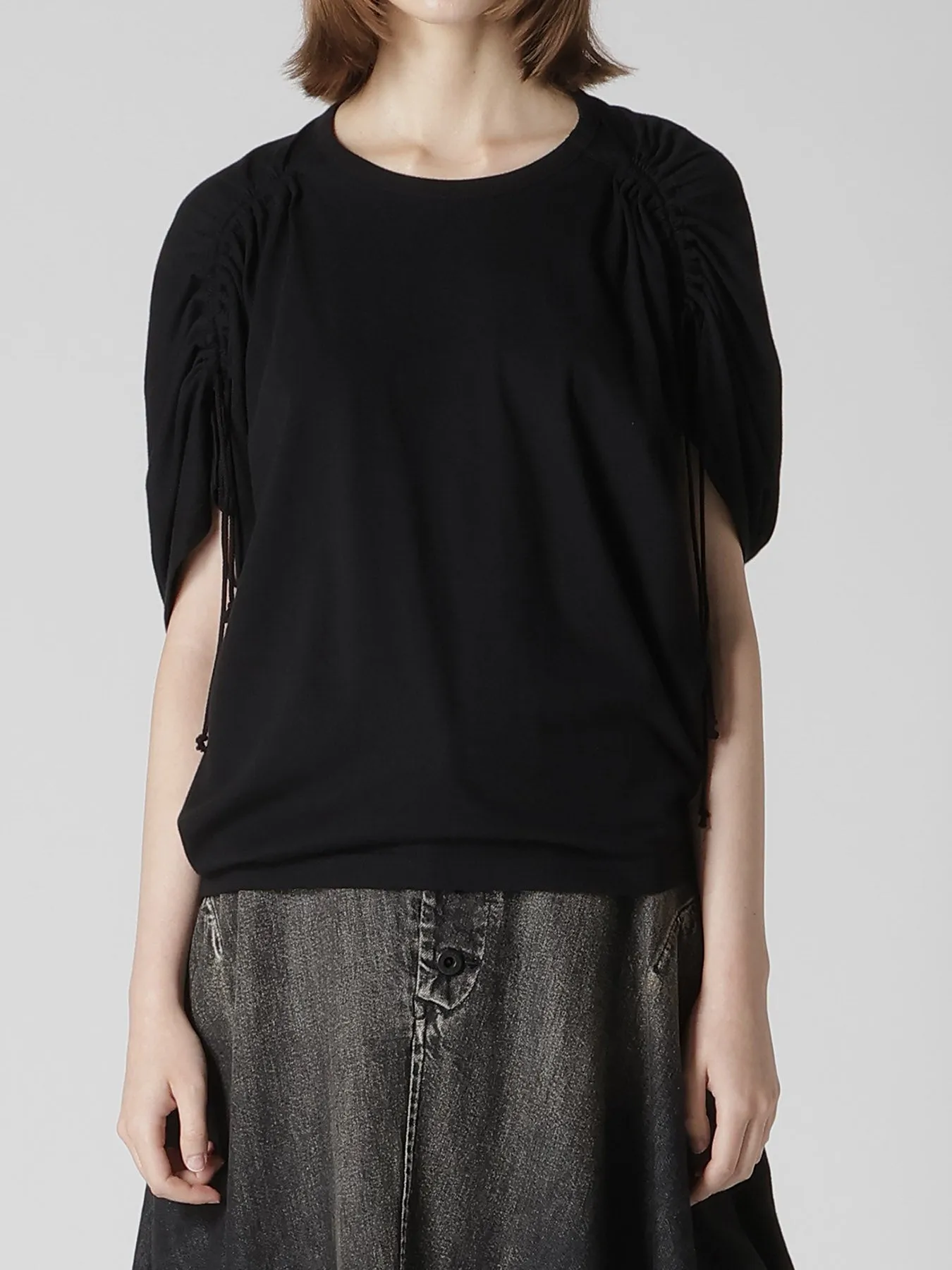 COTTON JERSEY 2-WAY STRING PULLOVER sold by Yohji Yamamoto product image thumbnail 4