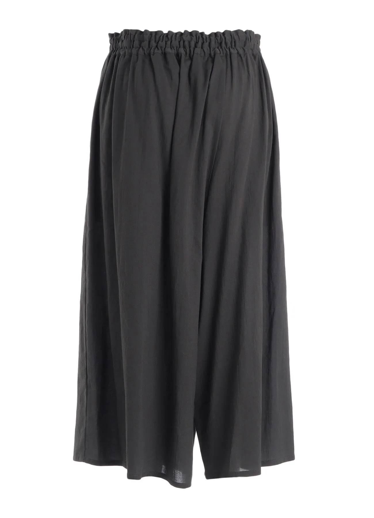COTTON VOILE VIYELLA ASYMMETRIC GATHERED PANTS sold by Yohji Yamamoto product image thumbnail 3