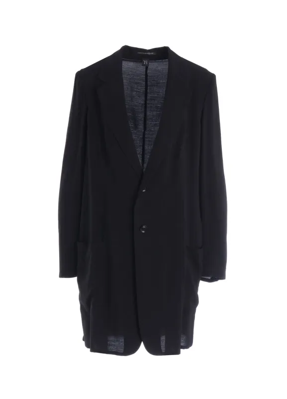 CU/RY HARD TWISTED SERGE TAILORED JACKET sold by Yohji Yamamoto