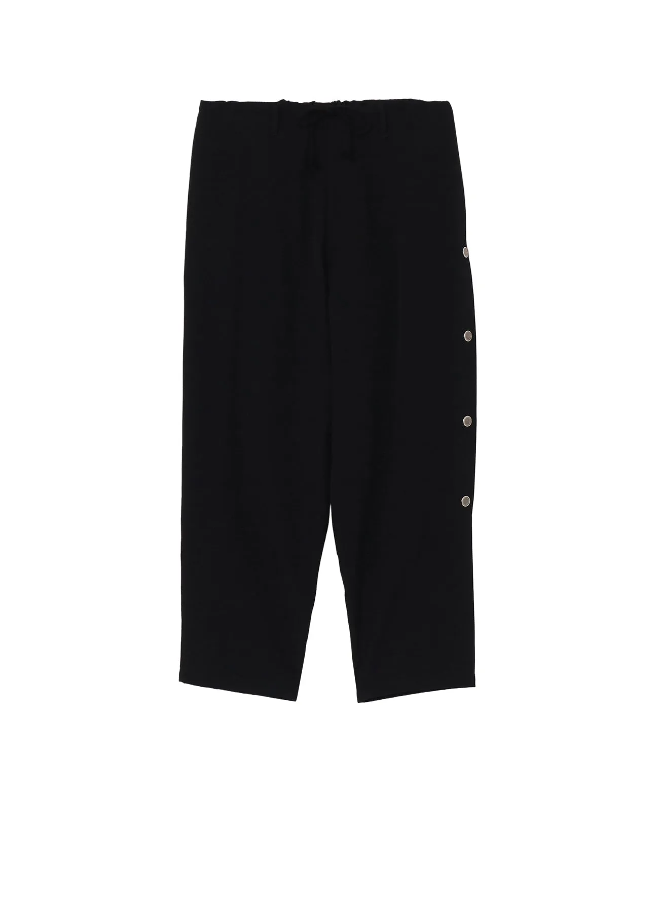 WOOL GABARDINE DRAWSTRING PANTS WITH EYELETS sold by Yohji Yamamoto