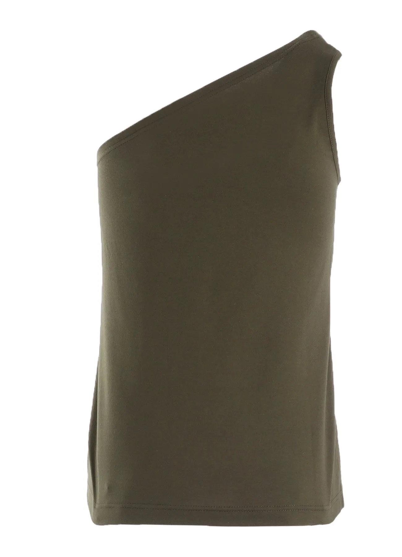 60/2 COTTON SINGLE JERSEY ONE SHOULDER TANK TOP A sold by Yohji Yamamoto product image thumbnail 3