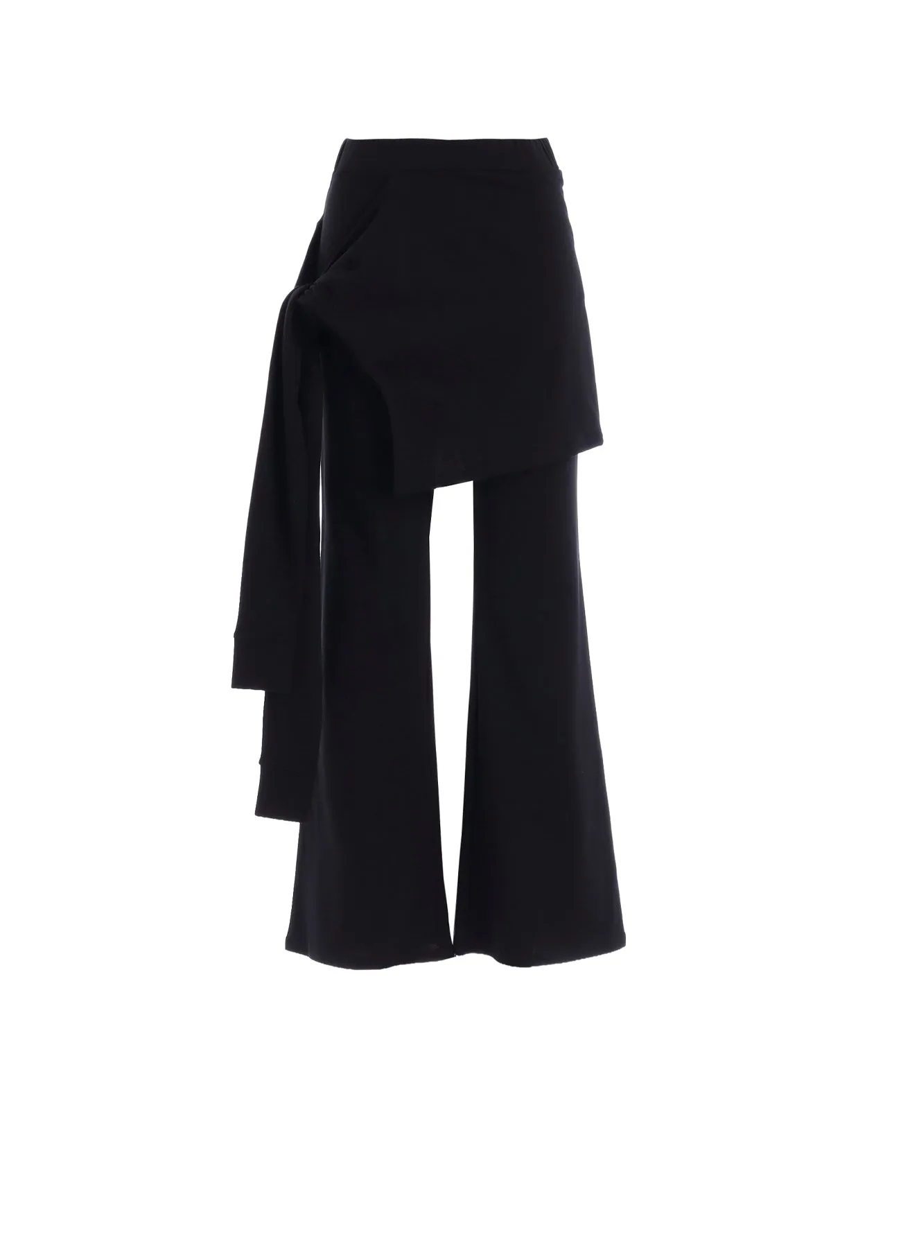 COTTON FRENCH TERRY LAYERED PANTS sold by Yohji Yamamoto