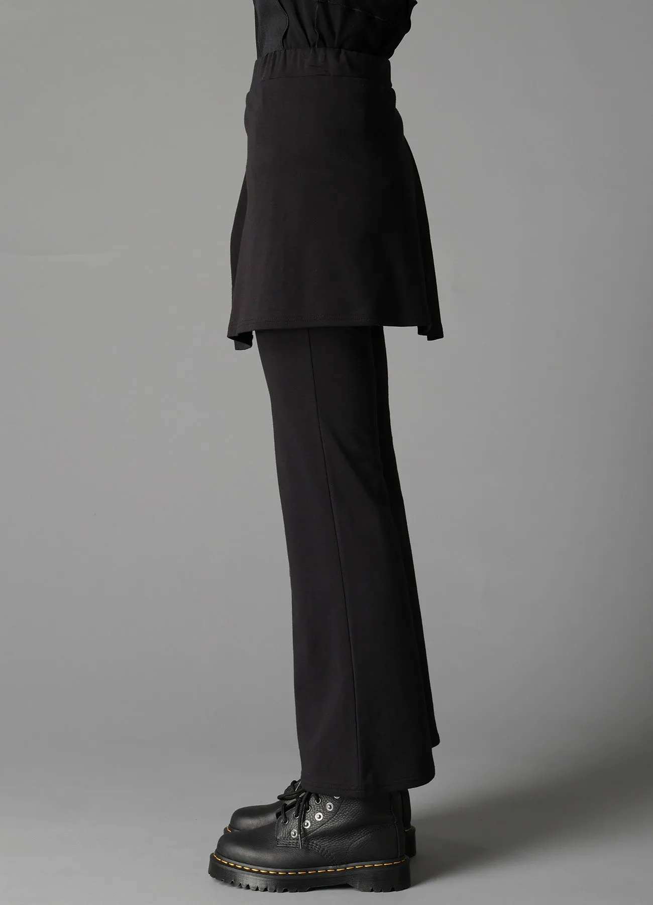 COTTON FRENCH TERRY LAYERED PANTS sold by Yohji Yamamoto product image thumbnail 5