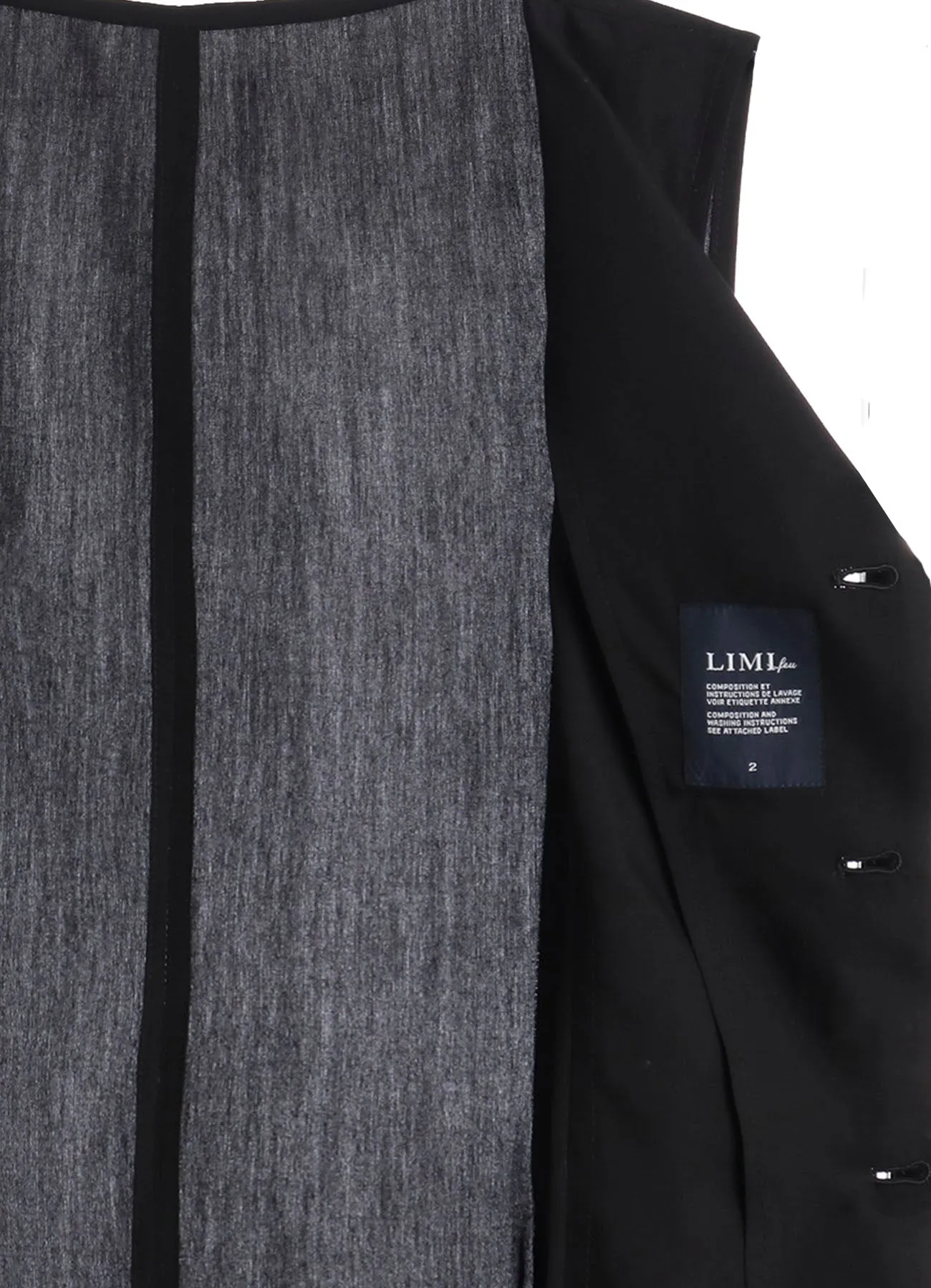 40/ HEM DETAIL VEST sold by Yohji Yamamoto product image thumbnail 4