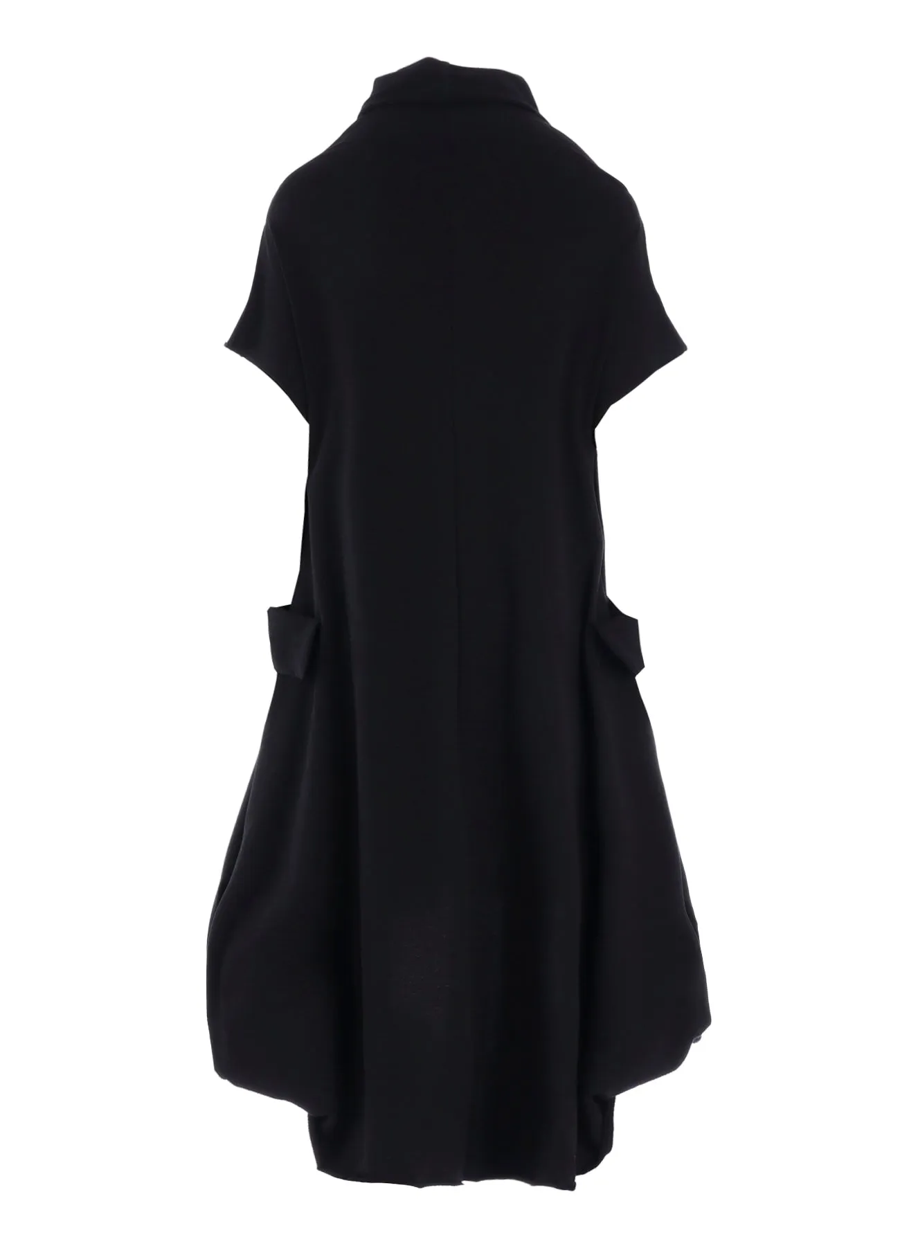 COTTON FRENCH TERRY DRAPE DETAIL DRESS sold by Yohji Yamamoto product image thumbnail 3