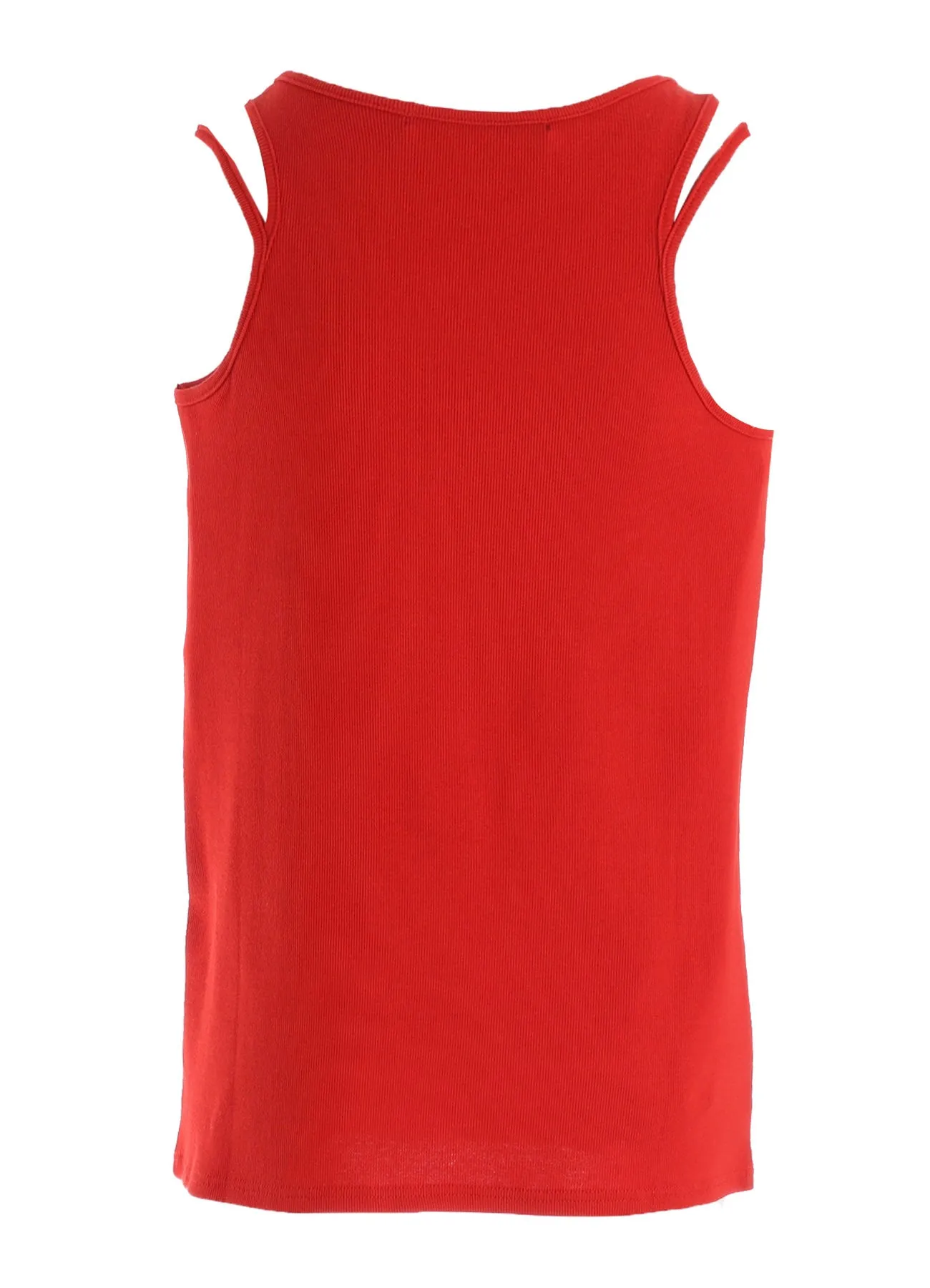 COTTON RIB BINDER DETAIL TANK TOP sold by Yohji Yamamoto product image thumbnail 3