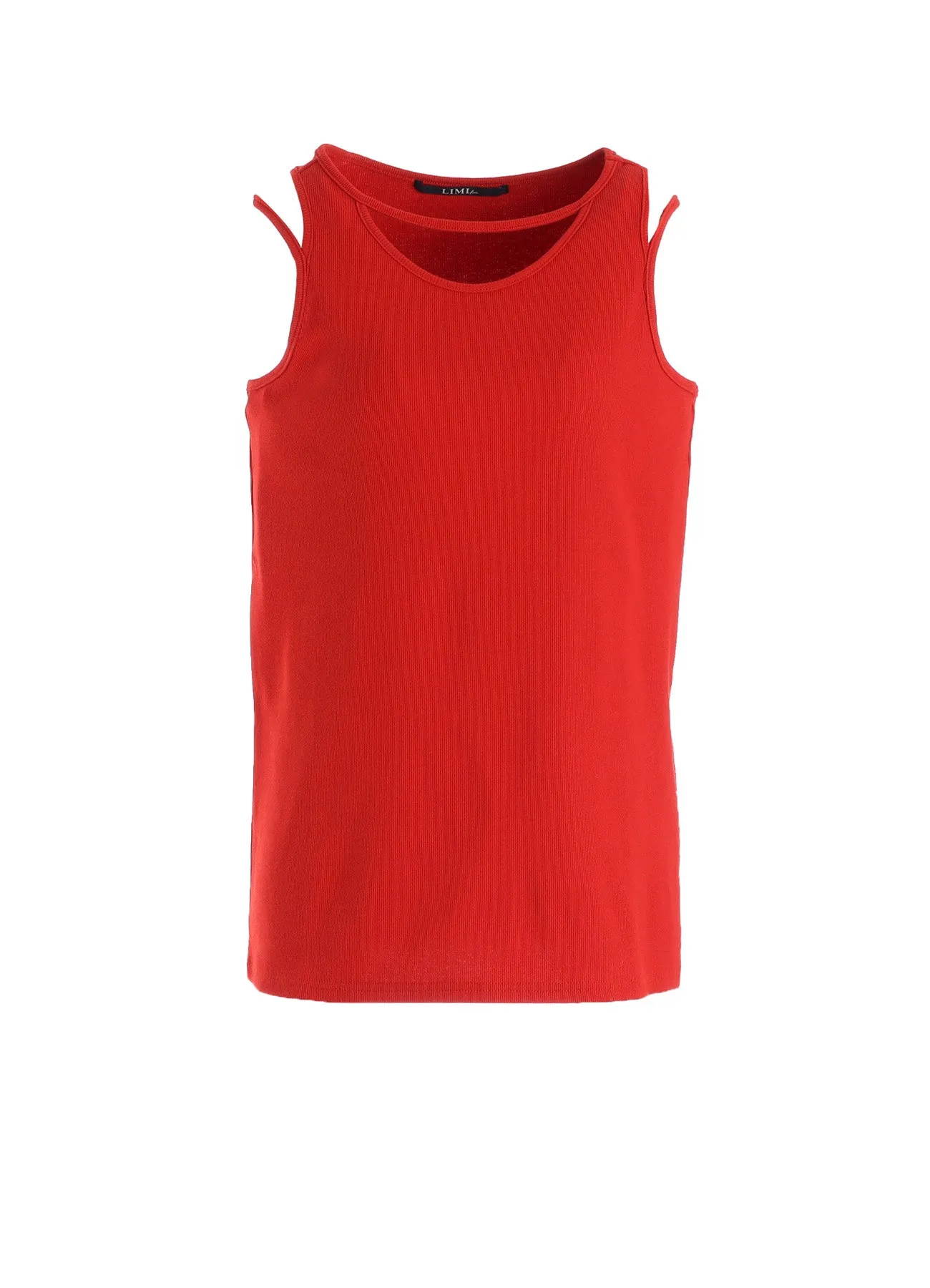 COTTON RIB BINDER DETAIL TANK TOP sold by Yohji Yamamoto