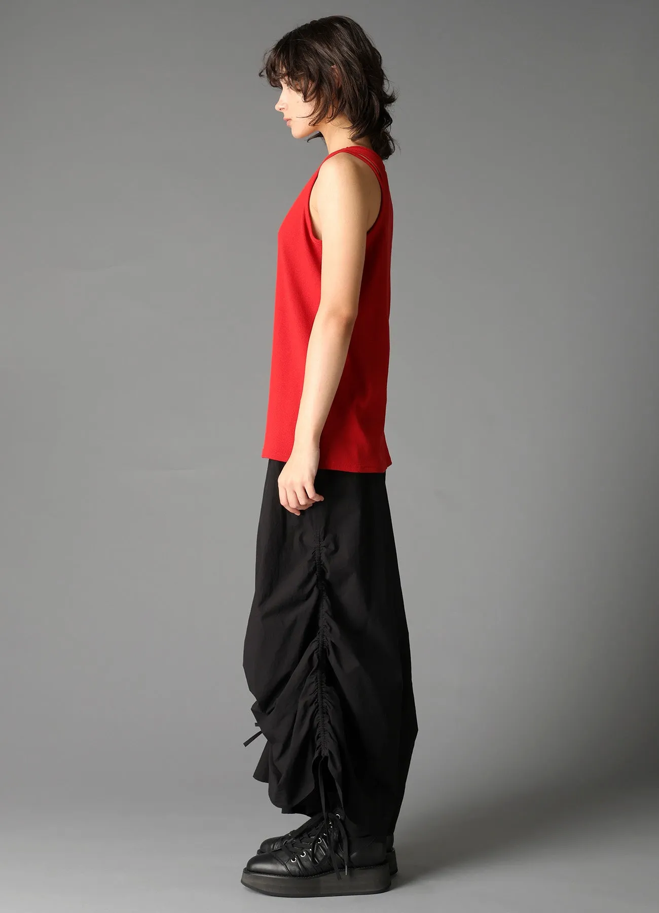 COTTON RIB BINDER DETAIL TANK TOP sold by Yohji Yamamoto product image thumbnail 5