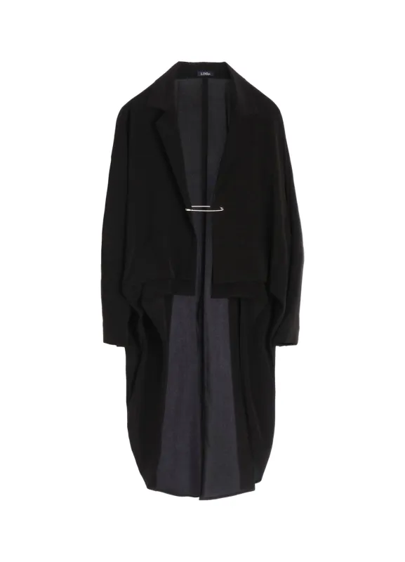 TRIACETATE DECIN FRONT PIN TUCK SHIRT made by Yohji Yamamoto