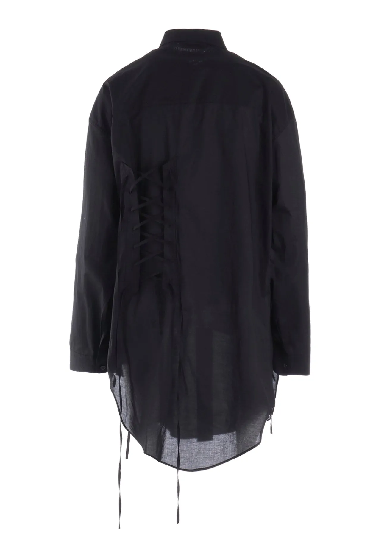 60/- LAWN LACE UP BLOUSE sold by Yohji Yamamoto product image thumbnail 3