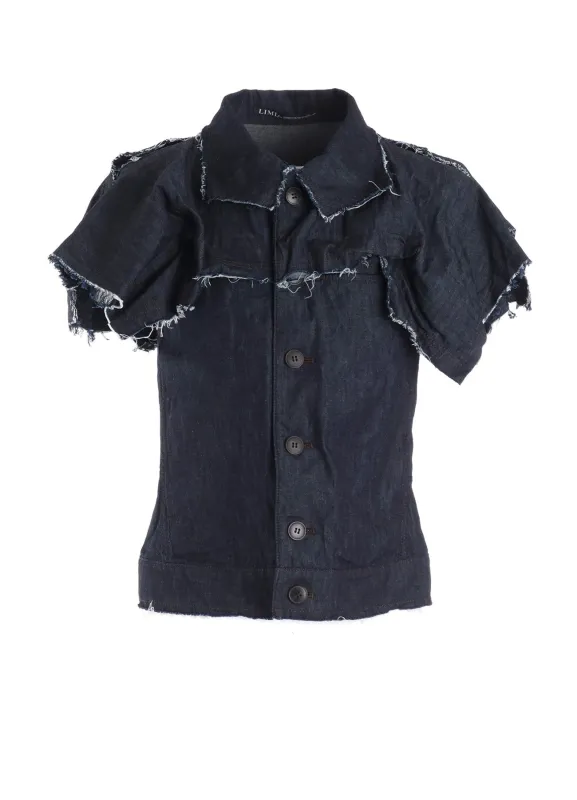 6oz DENIM DESIGNED PANEL JACKET made by Yohji Yamamoto