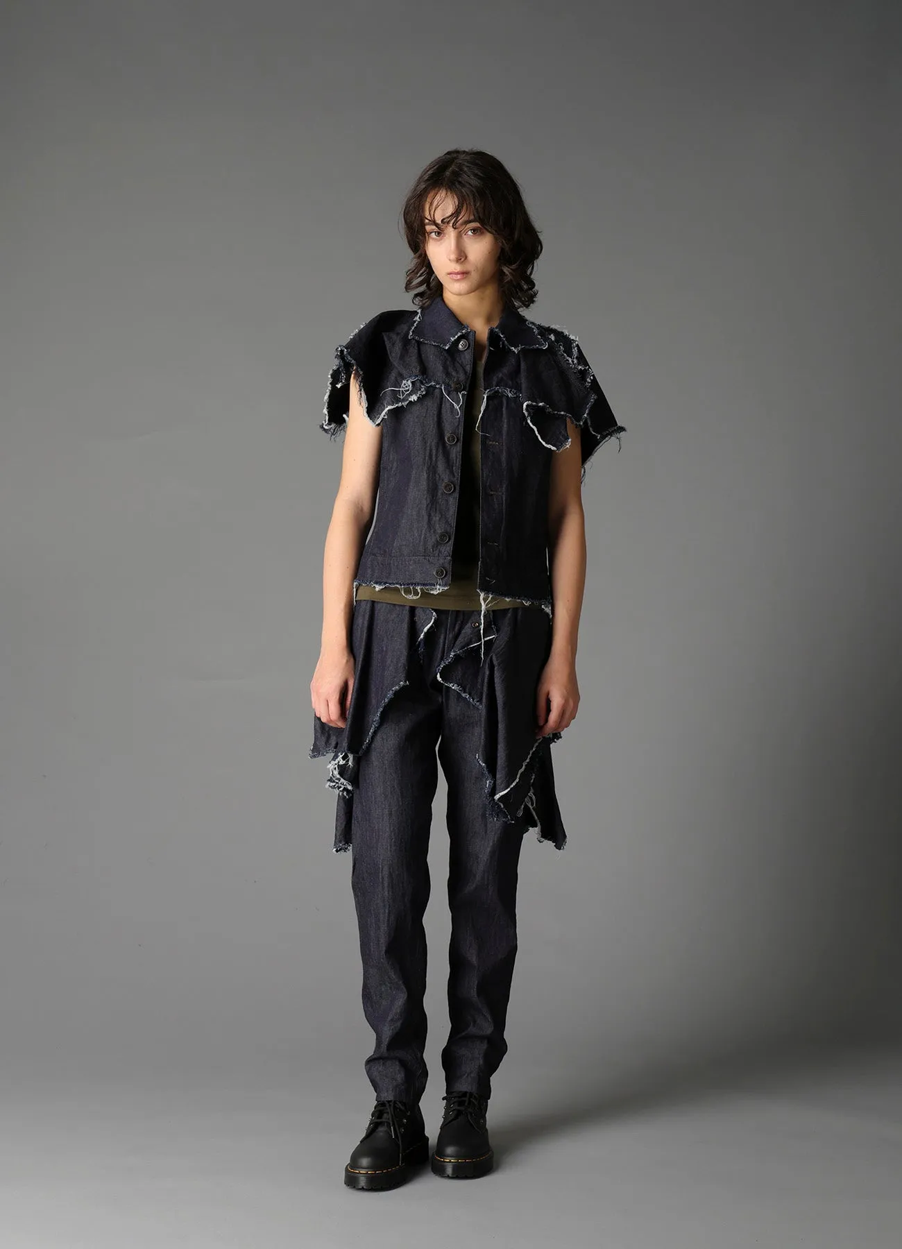 6oz DENIM DESIGNED PANEL JACKET sold by Yohji Yamamoto product image thumbnail 5