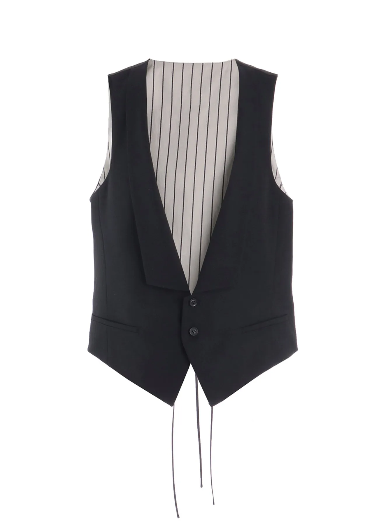 W/GABARDINE COLLARED VEST sold by Yohji Yamamoto
