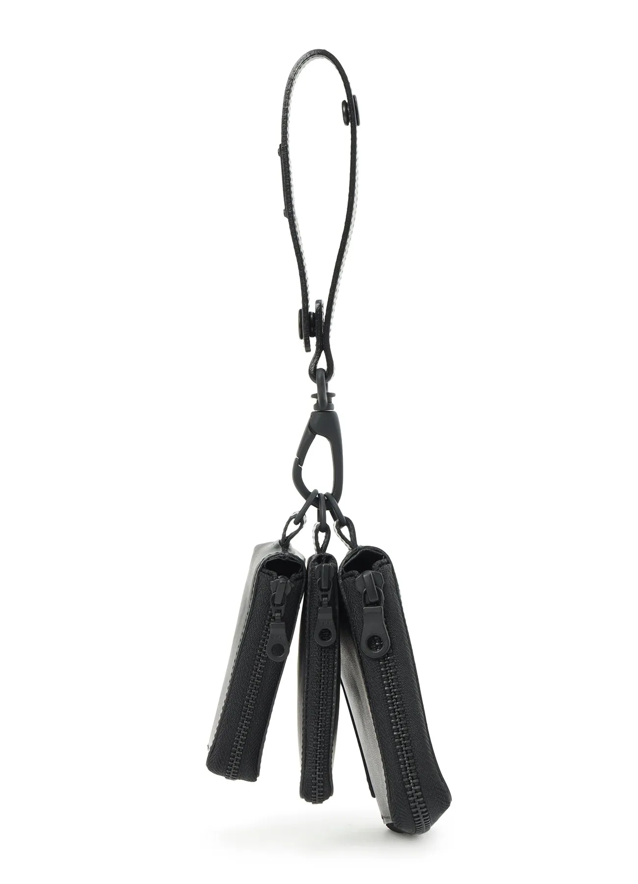 MATTE STEER LEATHER 3LAYERS POUCH sold by Yohji Yamamoto product image thumbnail 3