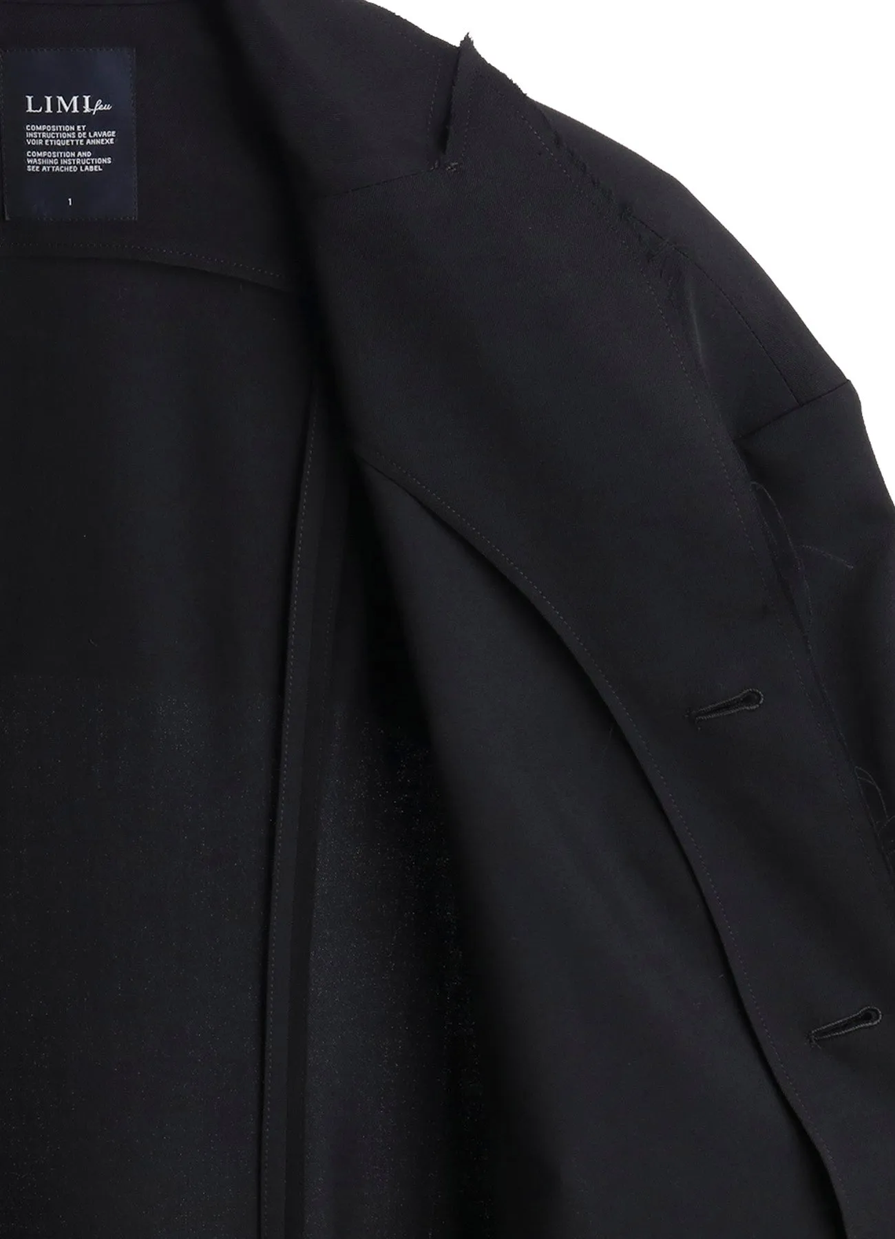 W/GABARDINE BIG SHOULDER JACKET sold by Yohji Yamamoto product image thumbnail 5