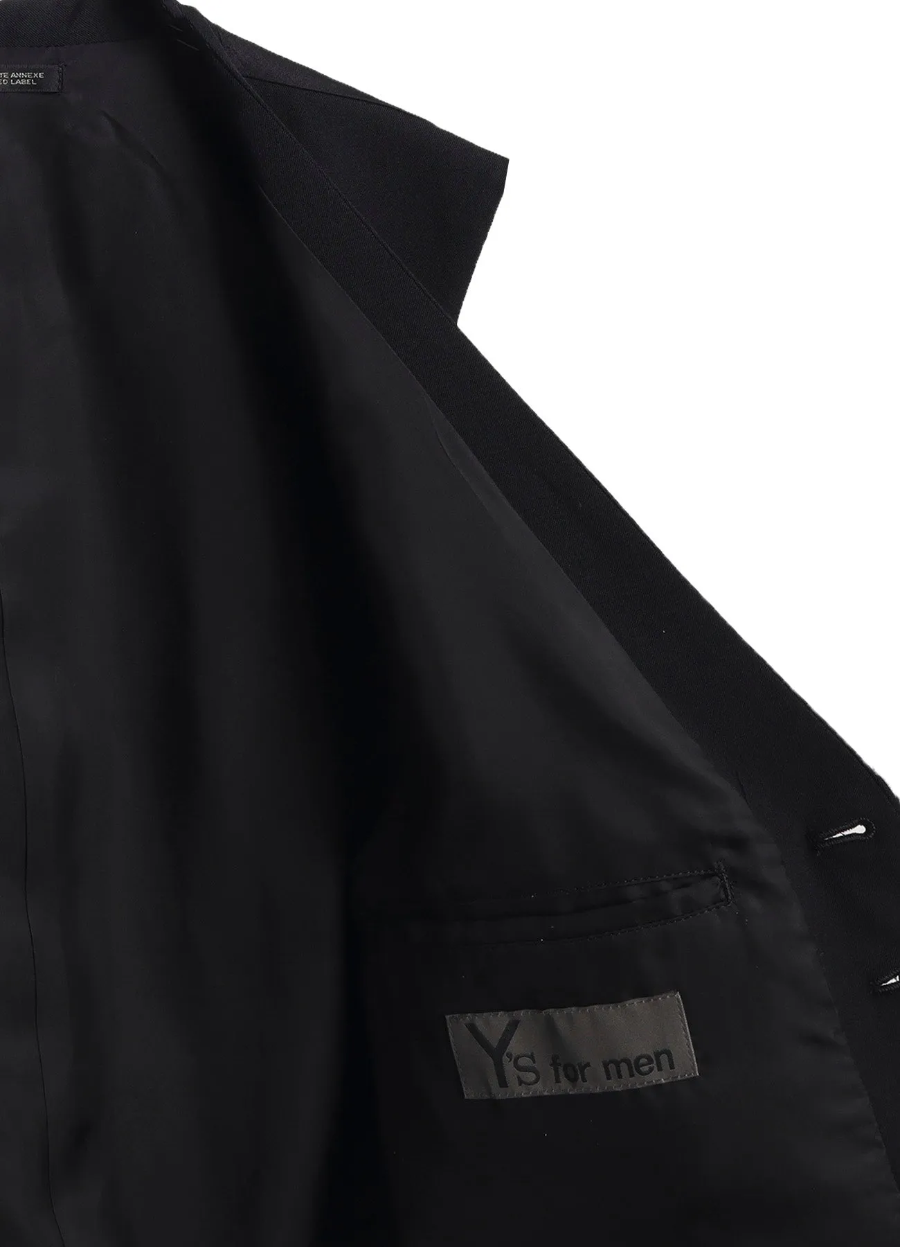 WOOL GABARDINE ZIP POCKET VEST sold by Yohji Yamamoto product image thumbnail 4