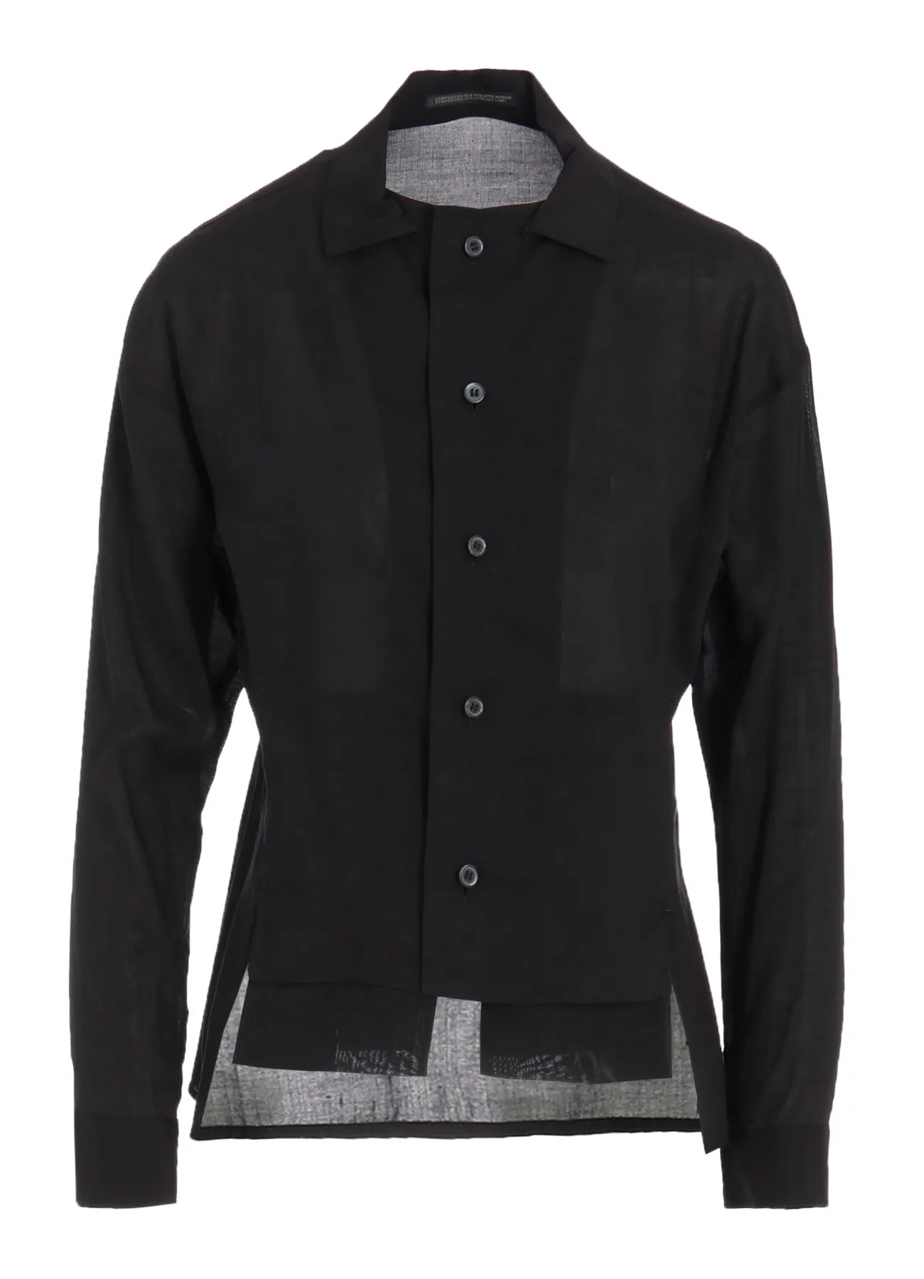 CELLULOSE LAWN PANELED SHORT BLOUSE sold by Yohji Yamamoto product image thumbnail 2