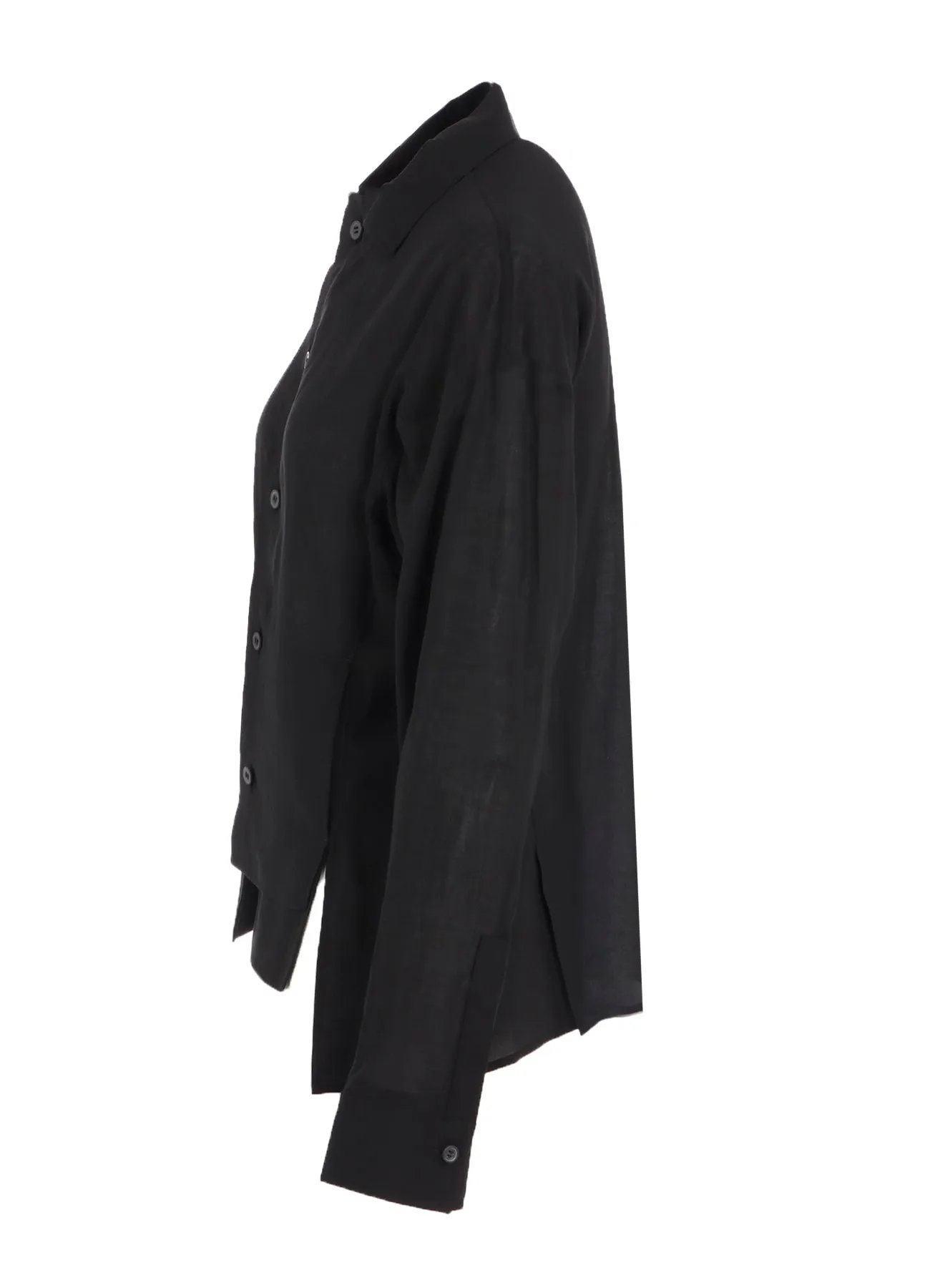 CELLULOSE LAWN PANELED SHORT BLOUSE sold by Yohji Yamamoto product image thumbnail 3