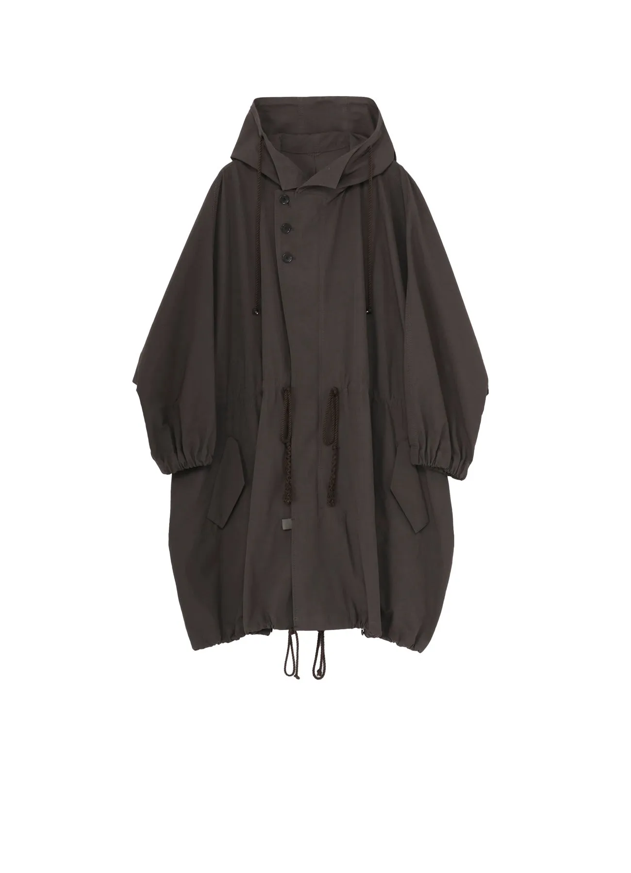 S HIGH-TWISTED GABARDINE DOLMAN SLV COAT sold by Yohji Yamamoto