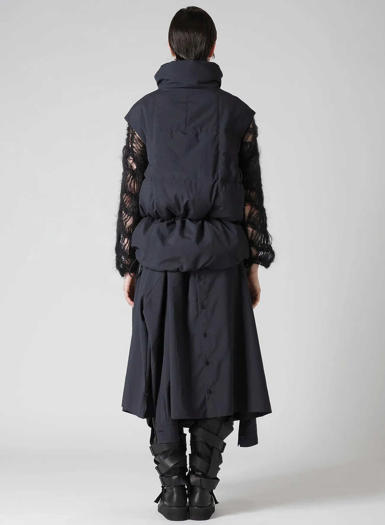 VINTAGE HIGH D TAFFETA PADDED VEST sold by Yohji Yamamoto product image thumbnail 5