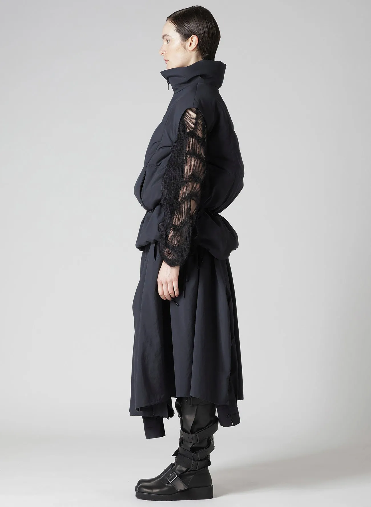 VINTAGE HIGH D TAFFETA PADDED VEST sold by Yohji Yamamoto product image thumbnail 4