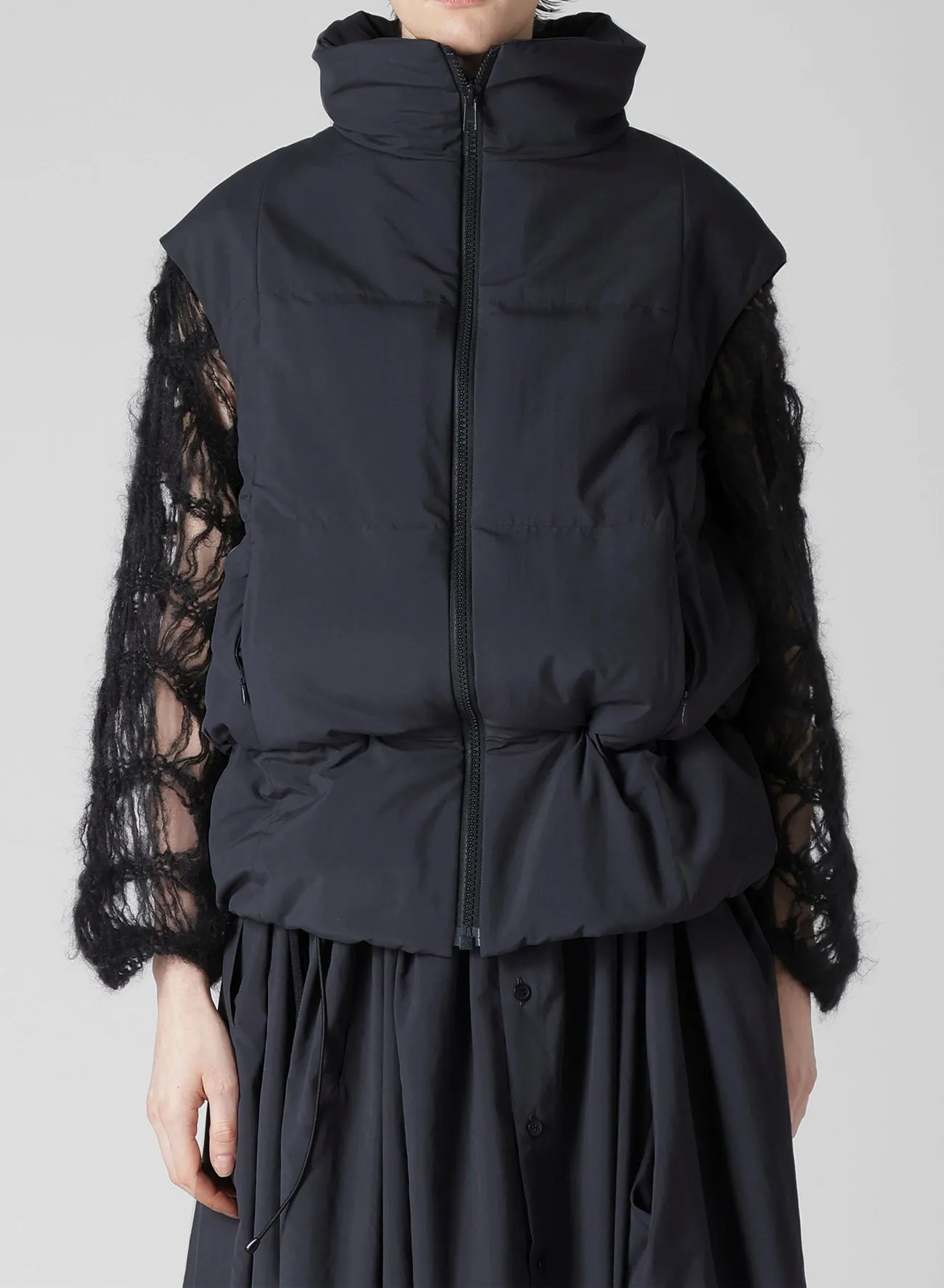 VINTAGE HIGH D TAFFETA PADDED VEST sold by Yohji Yamamoto product image thumbnail 2