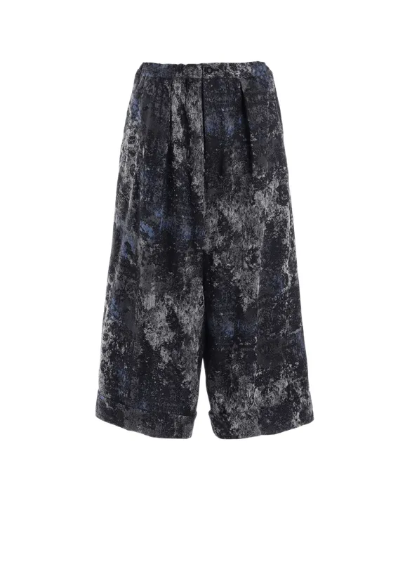 RUG PATTERN JACQUAR FRONT TUCK MACKIN PANTS made by Yohji Yamamoto