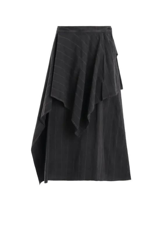 COTTON PLAID DRAPE SKIRT sold by Yohji Yamamoto