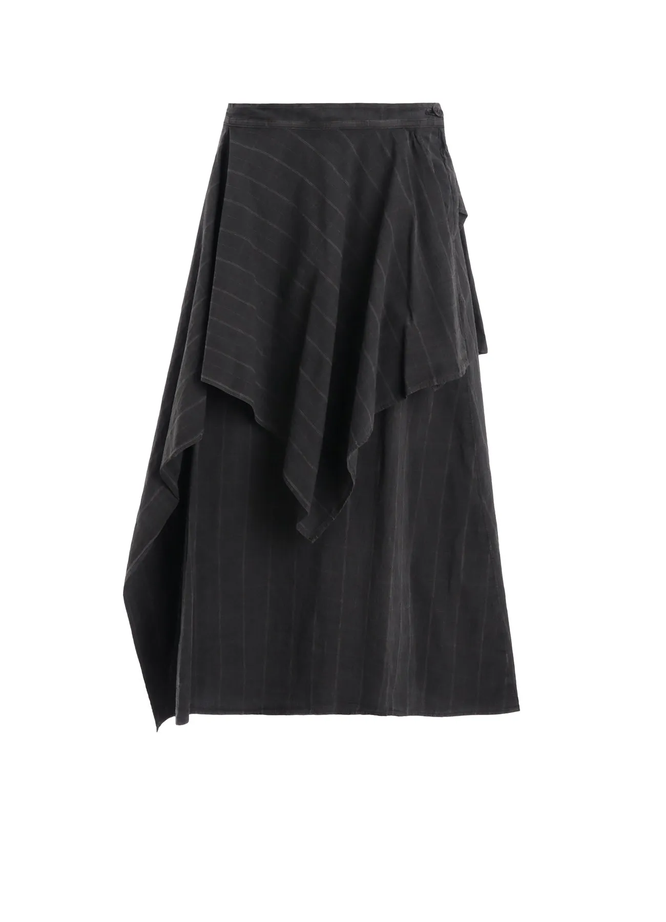 COTTON PLAID DRAPE SKIRT sold by Yohji Yamamoto