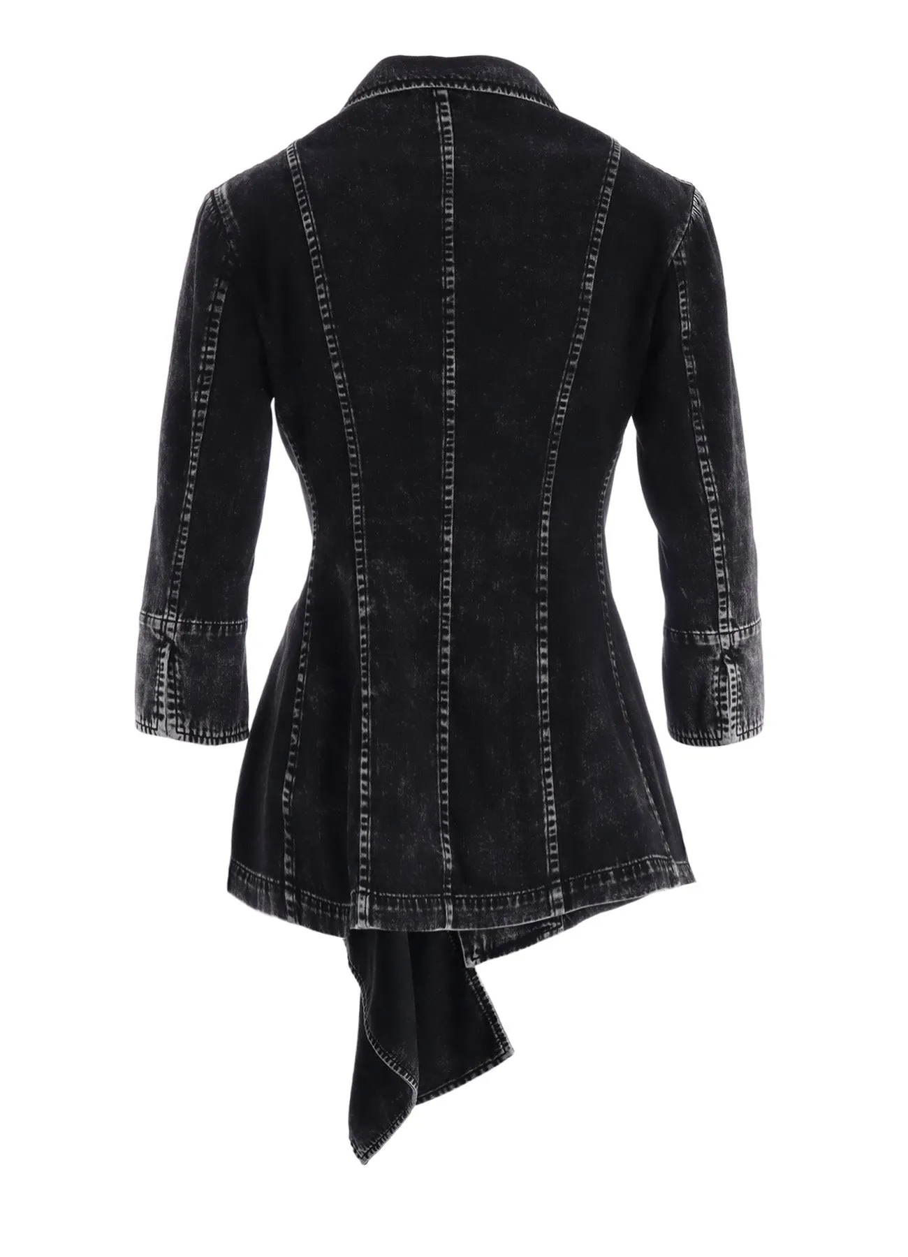 6OZ DENIM CHEMICAL WASH JACKET sold by Yohji Yamamoto product image thumbnail 3