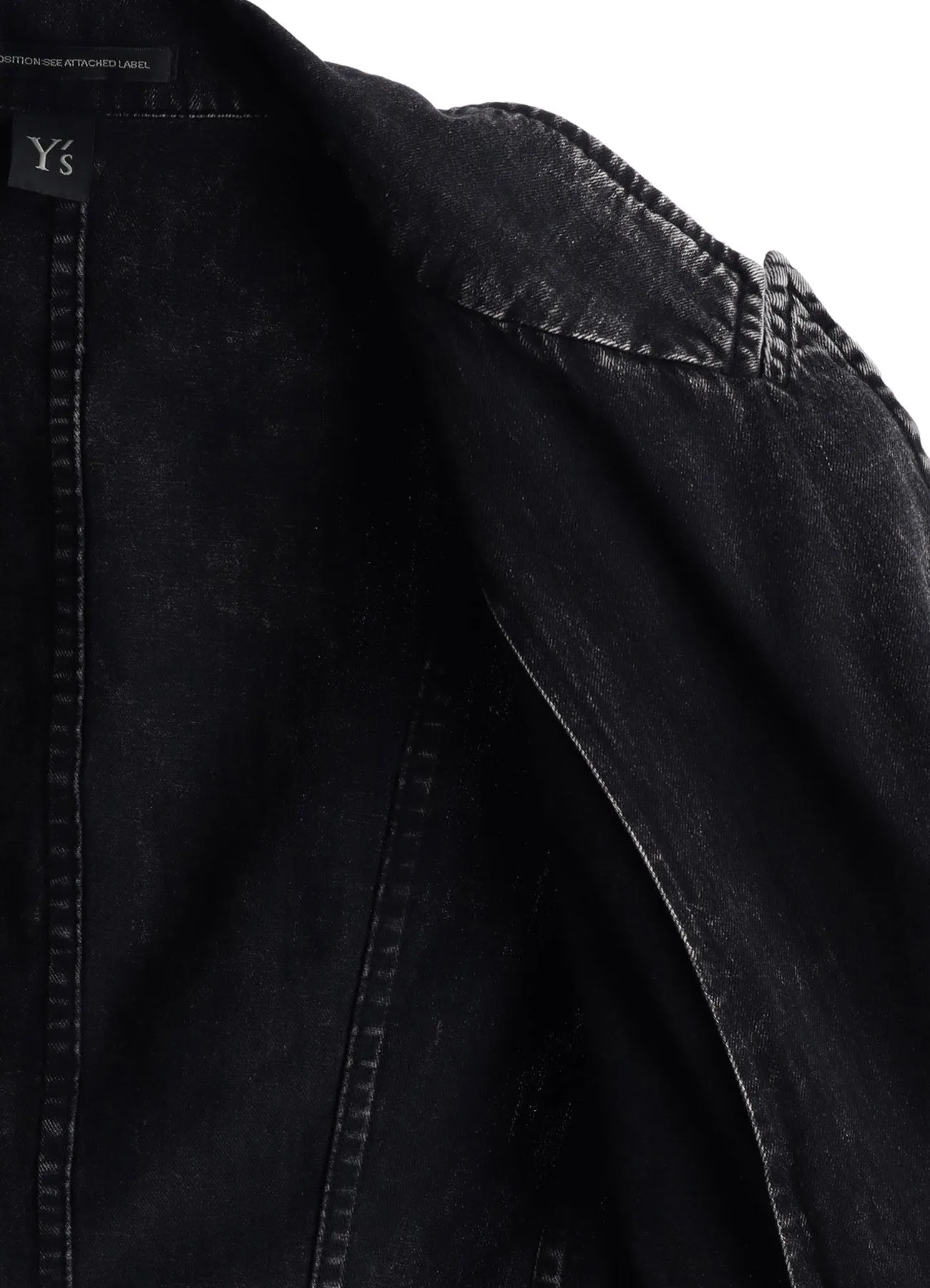 6OZ DENIM CHEMICAL WASH JACKET sold by Yohji Yamamoto product image thumbnail 4